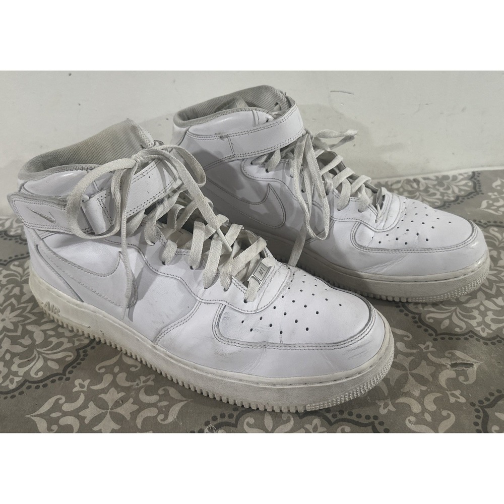 Size 13 - Nike Air Force 1 Mid Triple White
